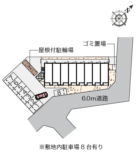 ★手数料０円★岡山市中区高島新屋敷　月極駐車場（LP）